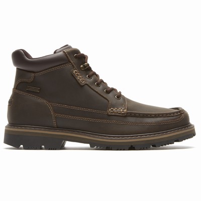 Botas Rockport Waterproof Mid Moc Homem Marrom PT-49730